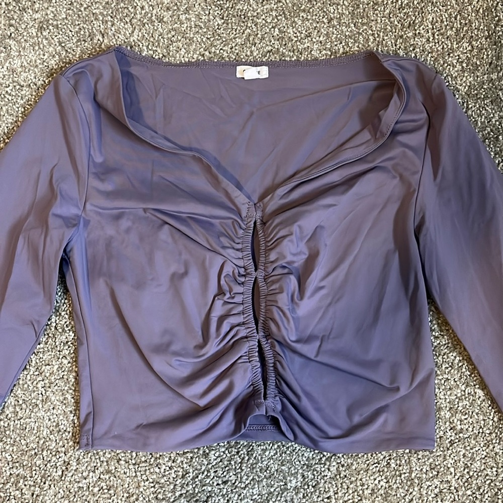 Purple fitting top